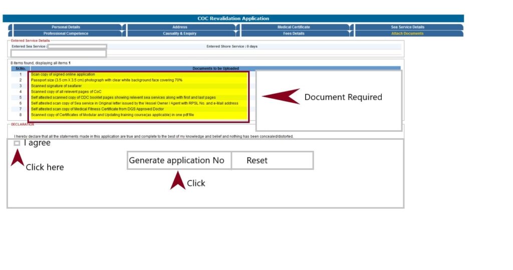 COC revalidation procedure online