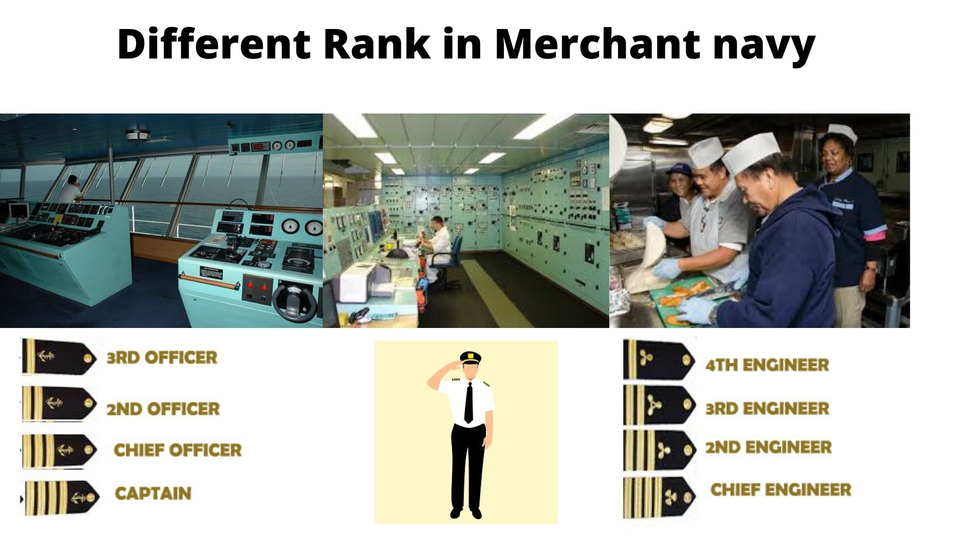 Different Ranks in Merchant navy Different Ranks with Salary